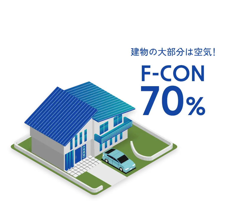 建物の大部分は空気
